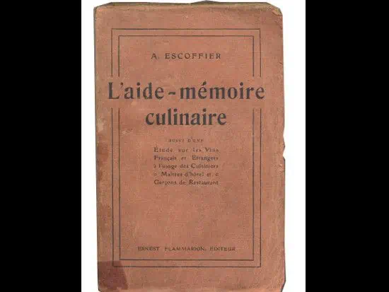 Aide Memoire Culinaire 1919