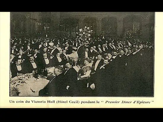 Premier Dinner Depicure Hotel Cecil 1914