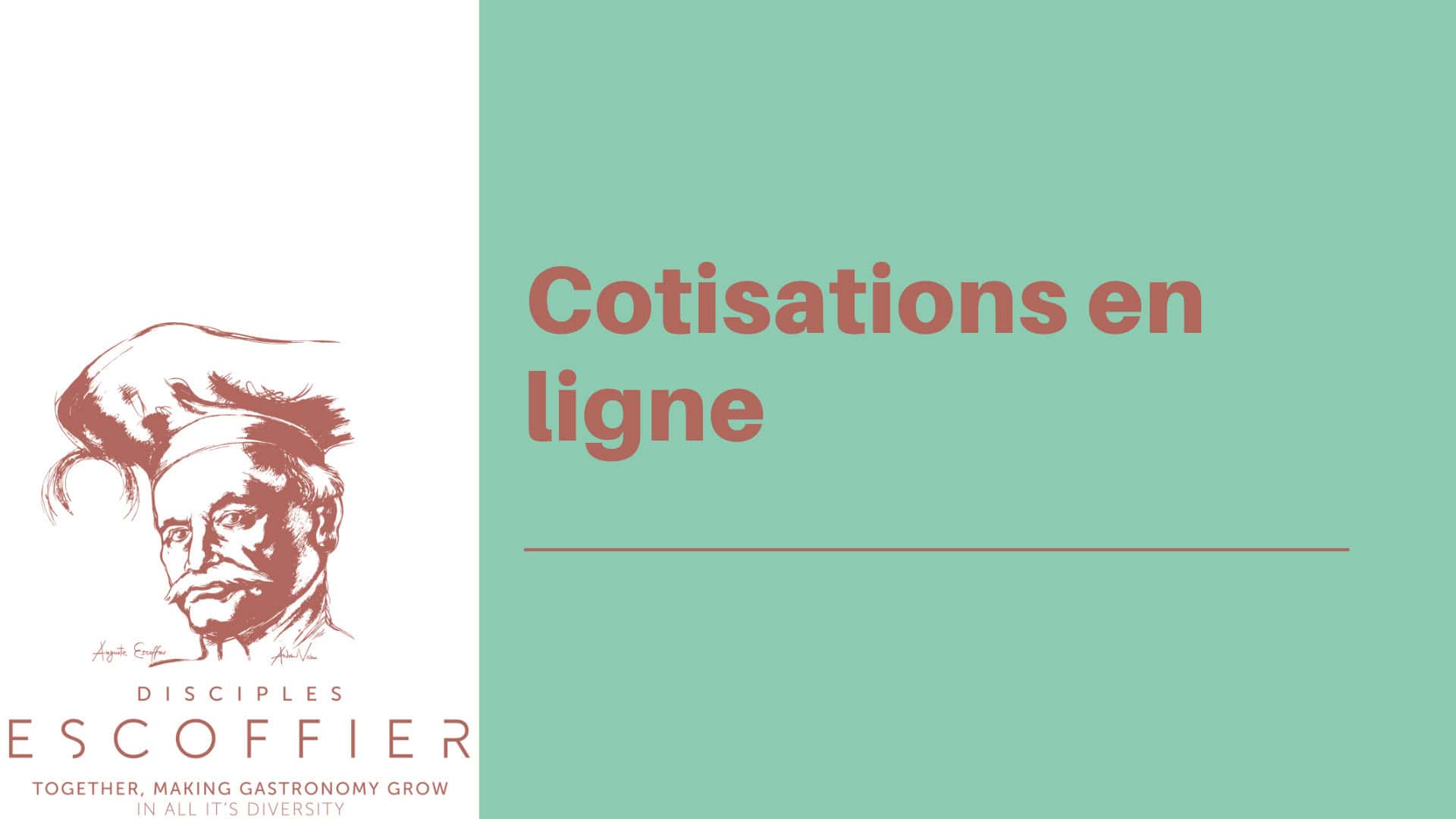 Nouveau système de cotisations en ligne